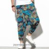 Streetwear Summer Dragon Printed Pattern Casual Harem Pants 13