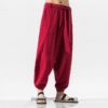Traditional Loose Baggy Japanese Style Comfortable Harem Pants 3