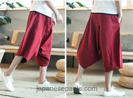 Cozy Japanese Vintage Classic Capri Pants 16