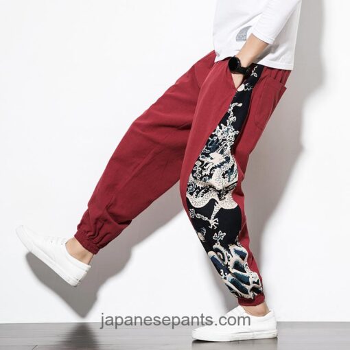 Streetwear Dragon Printed Pants 3