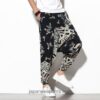 Streetwear Summer Dragon Printed Pattern Casual Harem Pants 2
