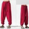 Traditional Loose Baggy Japanese Style Comfortable Harem Pants 10