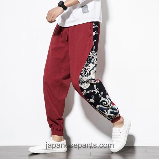 Streetwear Dragon Printed Pants 5