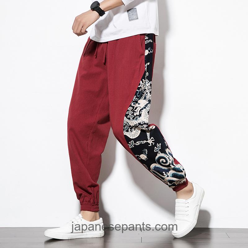 Streetwear Dragon Printed Pants