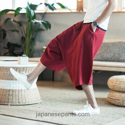 Cozy Japanese Vintage Classic Capri Pants 3