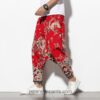 Streetwear Summer Dragon Printed Pattern Casual Harem Pants 4
