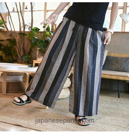 Vintage Wide Leg Japanese Fashiona Pants 12