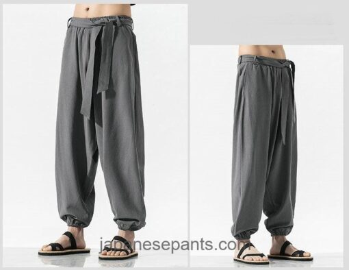 Traditional Loose Baggy Japanese Style Comfortable Harem Pants 12
