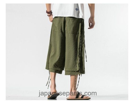 Ribbons Japanese Vintage Style Capri Pants 13