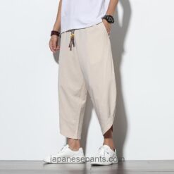 Drawstring Solid Colors Cozy Cropped Harem Pants 2