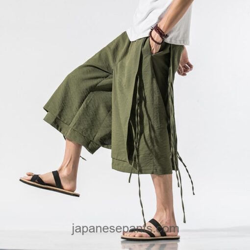 Ribbons Japanese Vintage Style Capri Pants 5