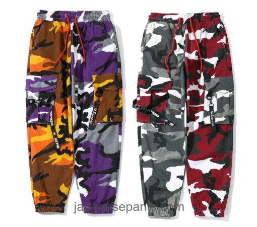 Camouflage Japanese Multi-pocket Military Style Cargo Pants 10