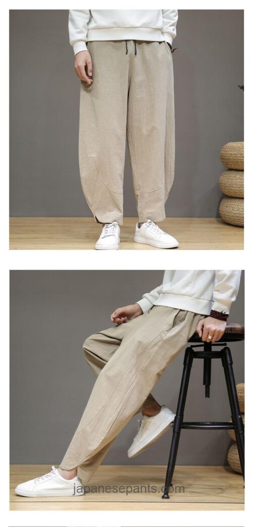 Baggy Casual Traditional Japanese Pants 11