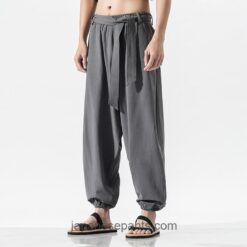 Traditional Loose Baggy Japanese Style Comfortable Harem Pants 2