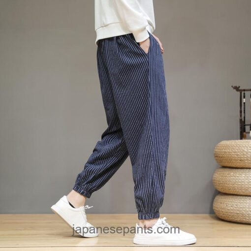 Retro Stripe Comfortable Harem Pants 5