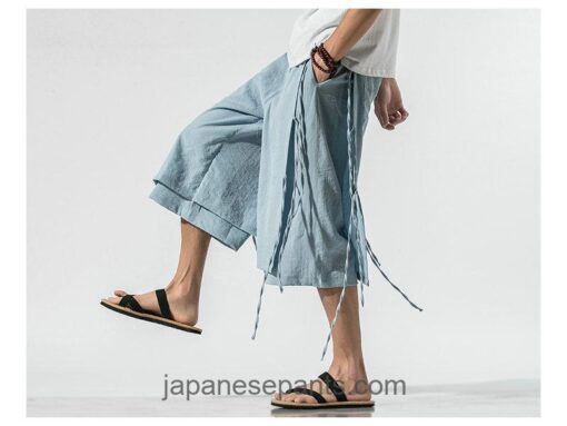 Ribbons Japanese Vintage Style Capri Pants 15