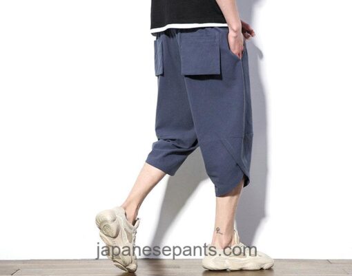 Cotton Drawstring Japan Cool Harem Capri Pants 11