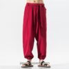 Traditional Loose Baggy Japanese Style Comfortable Harem Pants 5