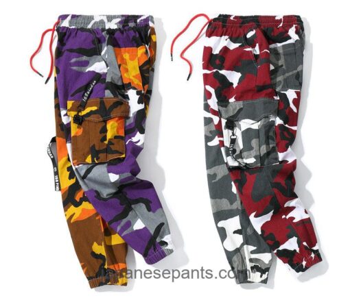 Camouflage Japanese Multi-pocket Military Style Cargo Pants 11